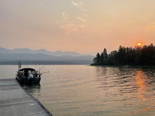 Sunrise at Whitefish Lake Park