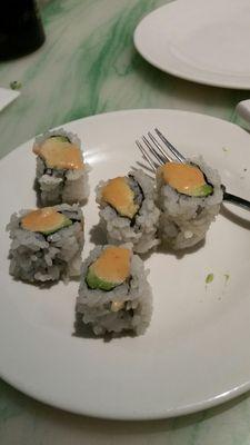 Spicy avocado rolls. Yumm