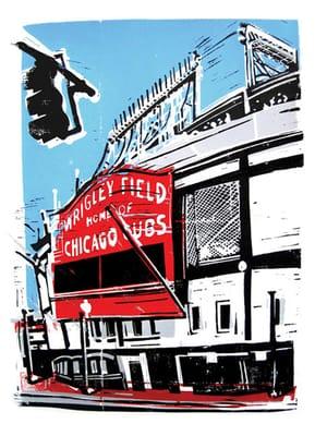 Wrigley large limited edition art print by Kevin O'Rourke