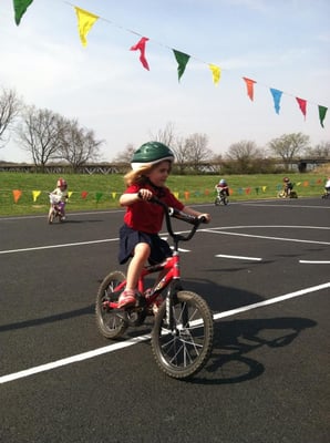 St. Jude's Trike-A-Thon at Little Sheep Preschool! Raising money for children with cancer!