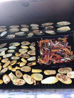 Grilled veggies for the best tacos