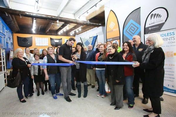 Offical ribbon cutting with our Chamber of Commerce.