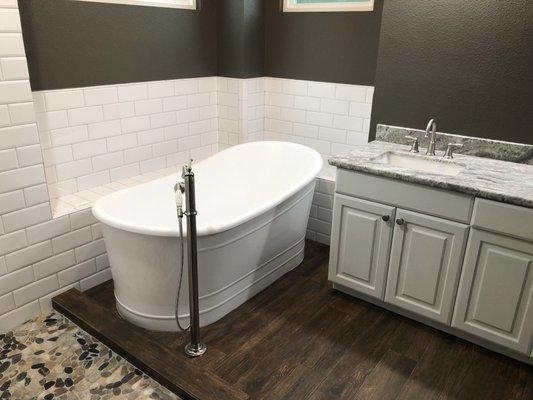 Freestanding Tub and Tub Filler