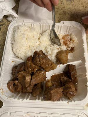 Pork adobo.