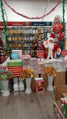 Christmas gift boxes, tape,wrapping paper,