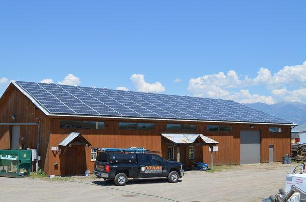 50 kW commercial solar array in Bozeman, MT