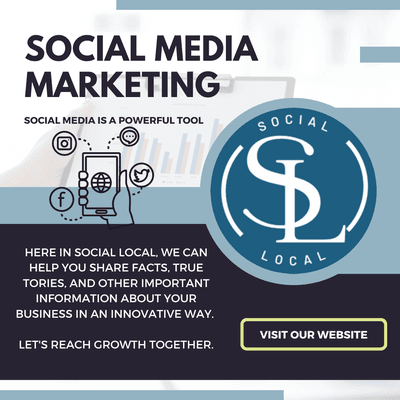 Social Local is here to help you grow your business. 

Visit and Talk to us for more information.