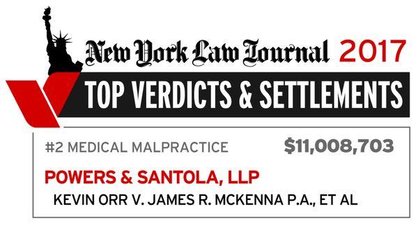 Top Malpractice Verdict