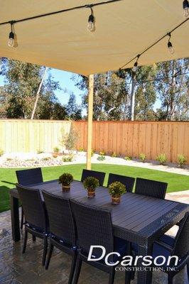 Backyard Landscaping and outdoor living space in San Diego, CA 2018