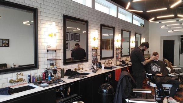 Turner Barber Co - inside view