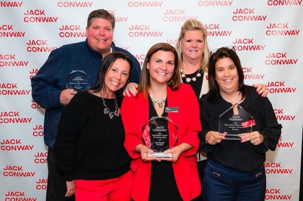 Manager of the year!  Jill is our manager.  Our office got #2 out of all of Jack Conway.  So grateful to work with such great people!!