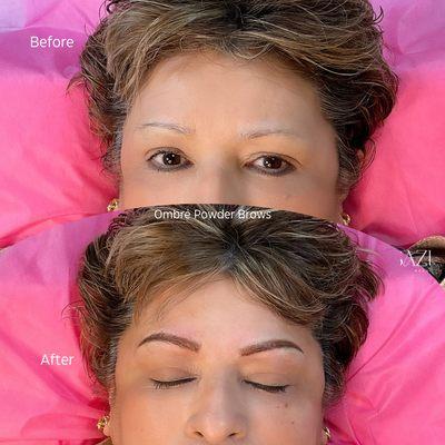 Ombré Powder Brows to enlarge your beauty