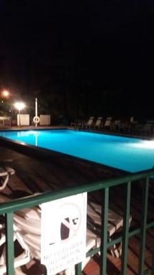 Pool at night