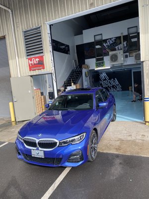 Shop Install - 2224 Alahao Place #202. Sand Island 

2021 BMW 330i 4dr. Sedan 
Film: 35% Vortex Ceramic Film