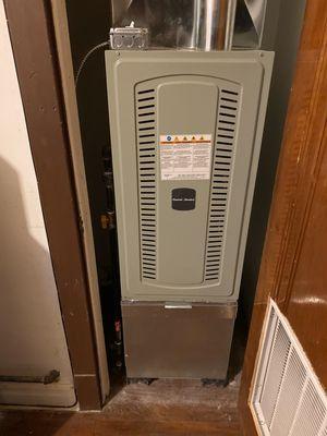 New furnace installation