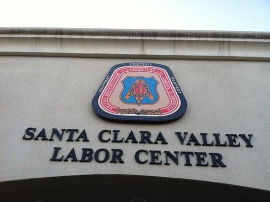 The front entrance to the building where the Labor Council is located.