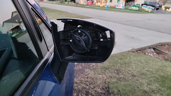 Before: side mirror