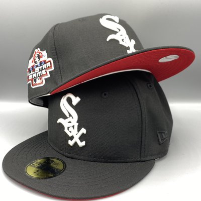 Chicago White Sox 2003 All Stars Game New Era 59FIFTY Fitted Black Cap Red Bottom