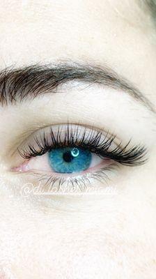 Eyelash extensions 150% coverage set