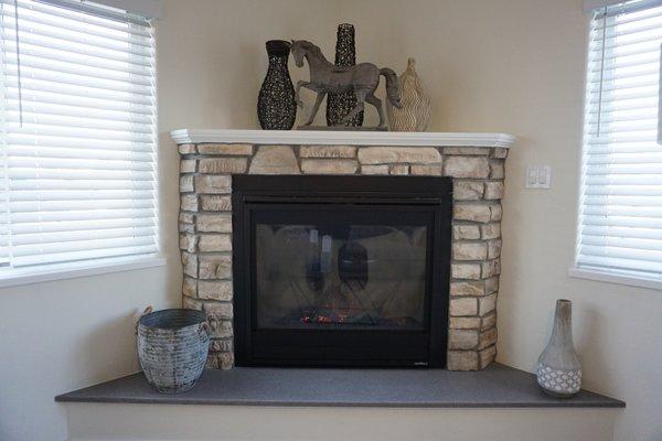 Solid Surface Fireplace Hearth