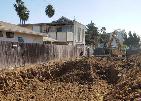 This re-compaction in Oceanside, CA helped prepare this commercial lot for a brand new building.