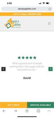 If you look back at previous versions of their website, you will see this review was written by David Linfoot (the owner). Who does that?