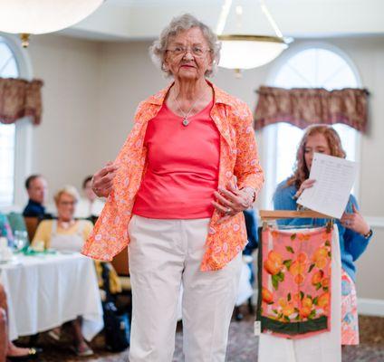 Spring Fashion Show at Appleridge - resident model