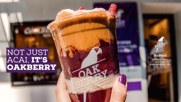 OAKBERRY redefines taste! Antioxidant-rich acai bowls. Choose Classic, Works, or The OAK. ENJOY!  Visit or order via apps.