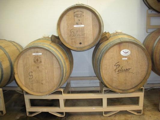 French oak barrels