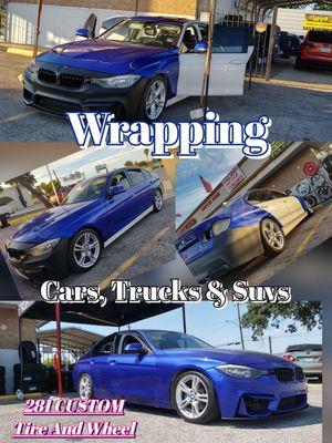 We do wraps  color change  and custom desings
 cars, trucks, and suvs
hablamos  español