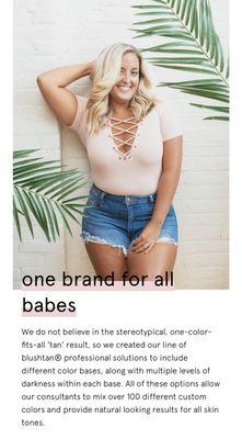 One brand for ALL babes.