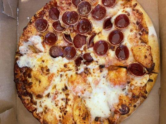 Pepperoni/cheese pizza