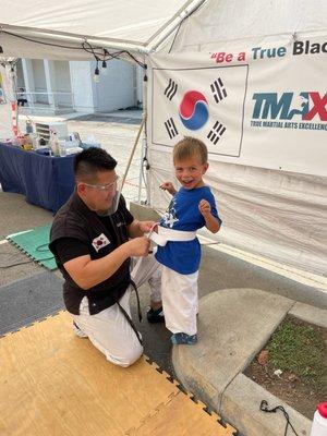 Belli gets his white belt!