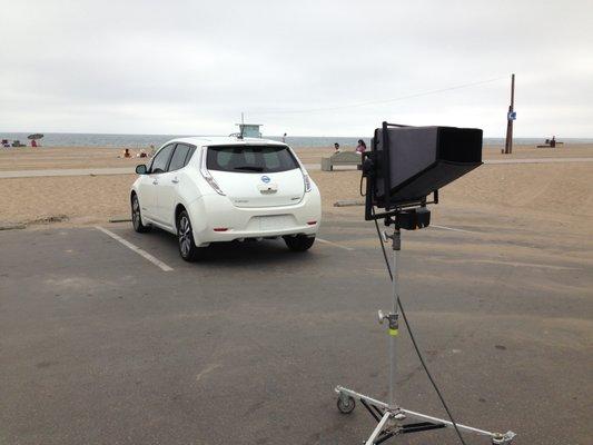 Another TV car commercial shoot for the new Nissan Leaf.