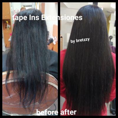 Tape Ins Extensiones in 40 min application