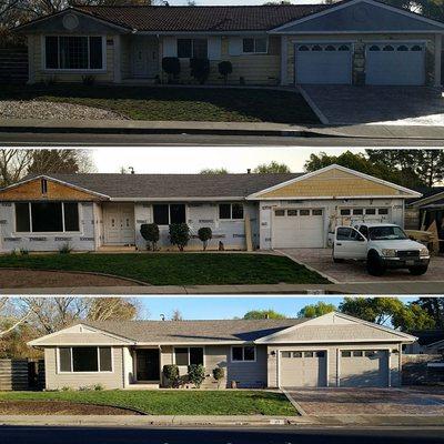 Full exterior remodels.