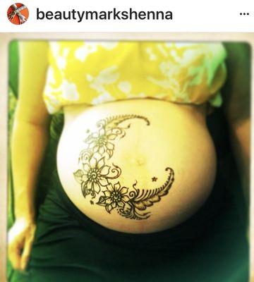 8-month Belly Henna