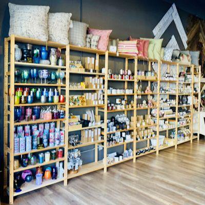 Accesnt pillows, tumblers, candles, home fragrance sprays, bath and beauty, CBD topicals and more!