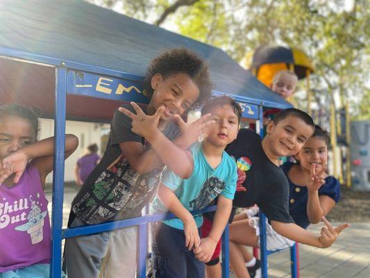 Our Kiddos having an absolute blast on our new playground!!!