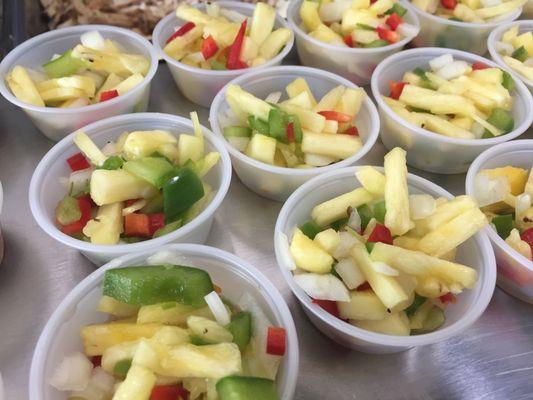 Pickled pineapple salsa