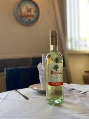 Retsina, a unique pine flavored wine.