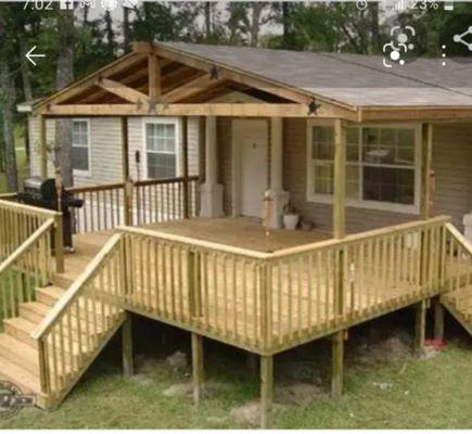 Front porch and deck