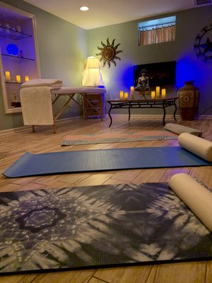 YOGA....IN OUR PRIVATE INDOOR STUDIO