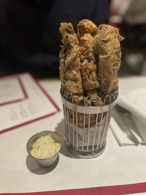 Portobello mushroom fries