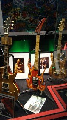 The Steve Vai Flame Guitar that Kenny made. I found it in the Guitar Center "Hollywood Rock Walk" display window.