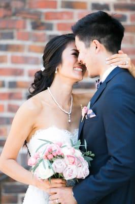 Wedding at the First Baptist Church. Beautiful brick wall! 

Second shot for Tauran Woo. 
www.nicolechow.com