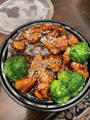 Sesame chicken.