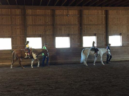 My girls on the ponies