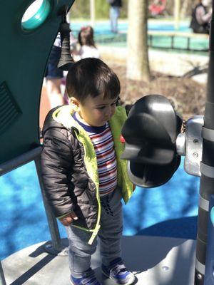 A boy and his wheel