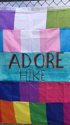 Look for our sign at Silverlake Reservoir for our hike. We're fully inclusive.